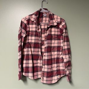 Red and Pink Carhartt Flannel